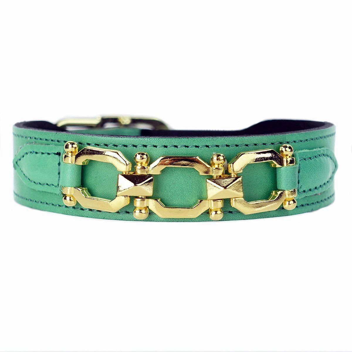 Georgia Rose Collection Dog Collar Kelly Green