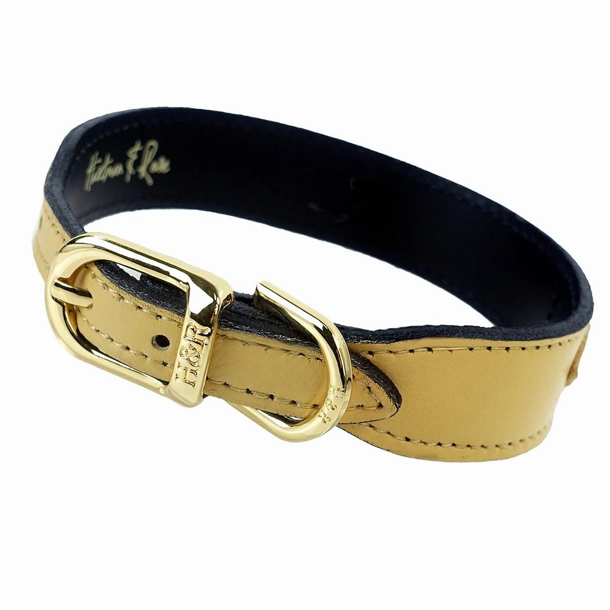 Georgia Rose Collection Dog Collar Vanilla/Gold