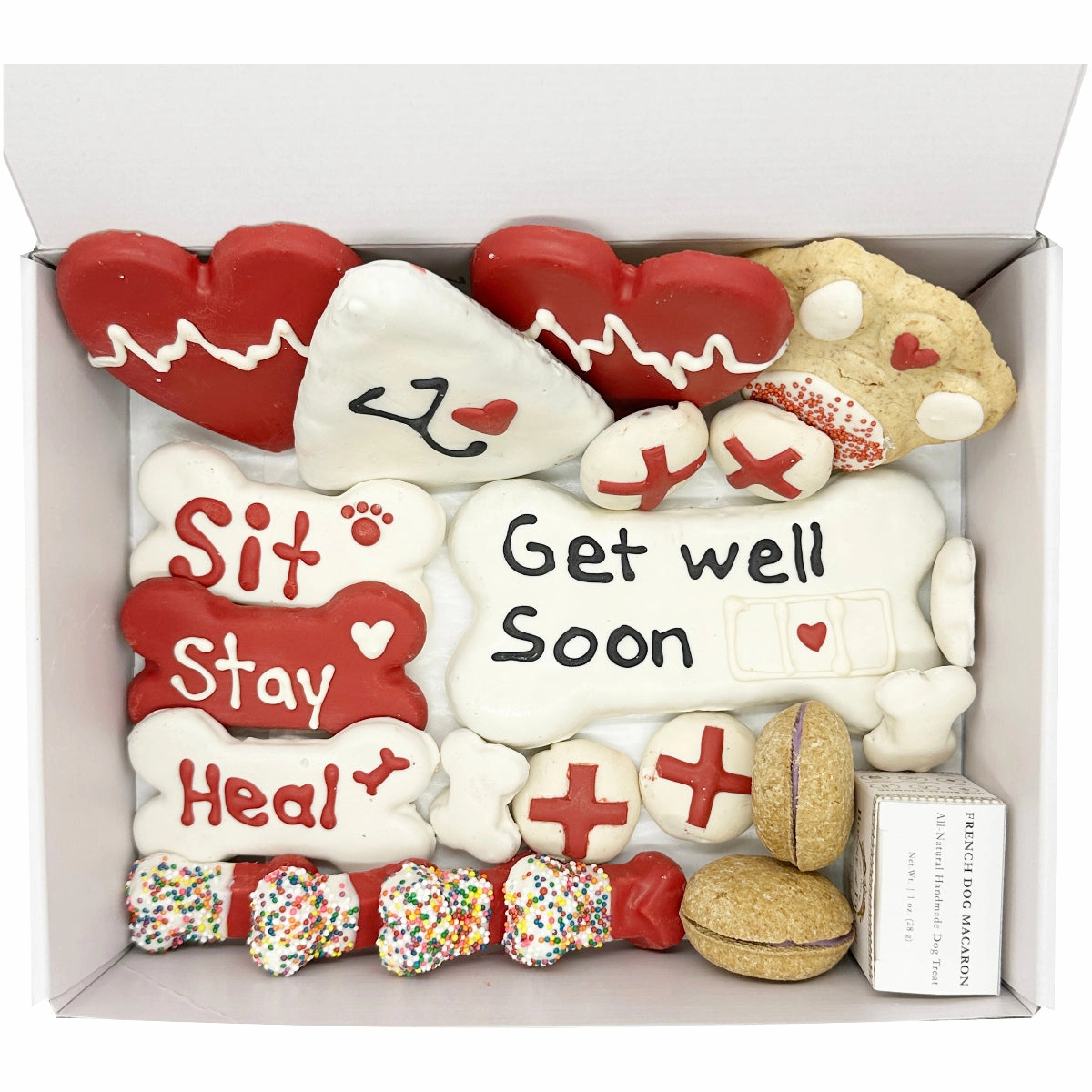 Get Well Soon Dog Treats Gift Box
