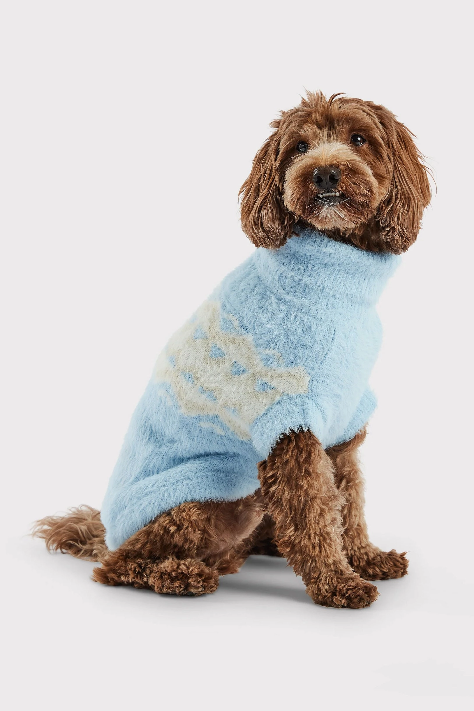 GF Pet Fuzzy Light Blue Dog Sweater