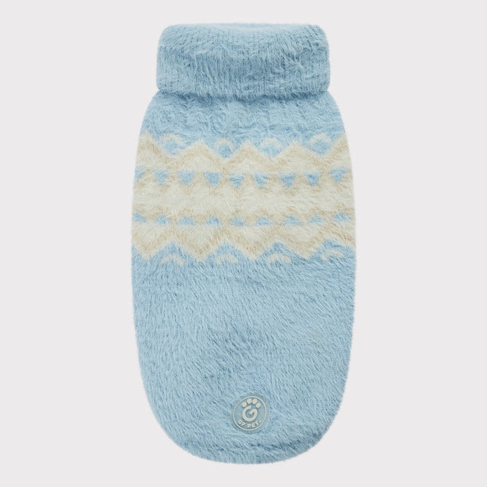 GF Pet Fuzzy Sweater - Light Blue for Dogs