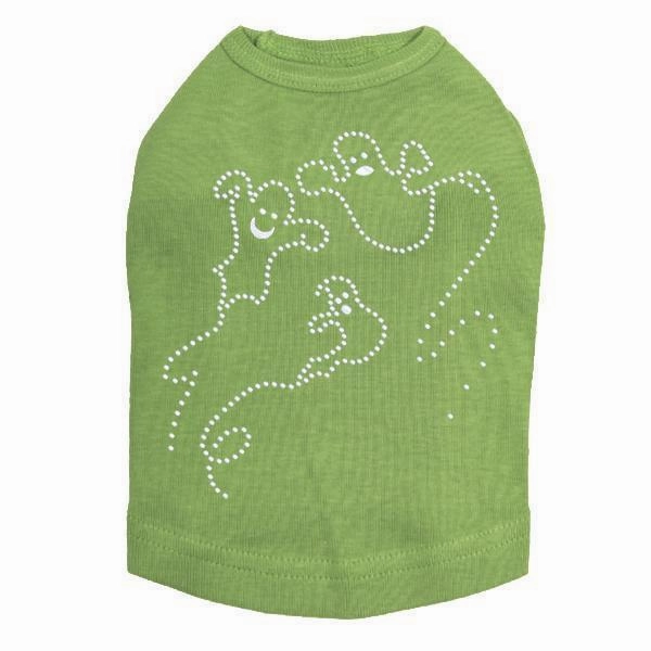Ghosts Rhinestone Dog Tank