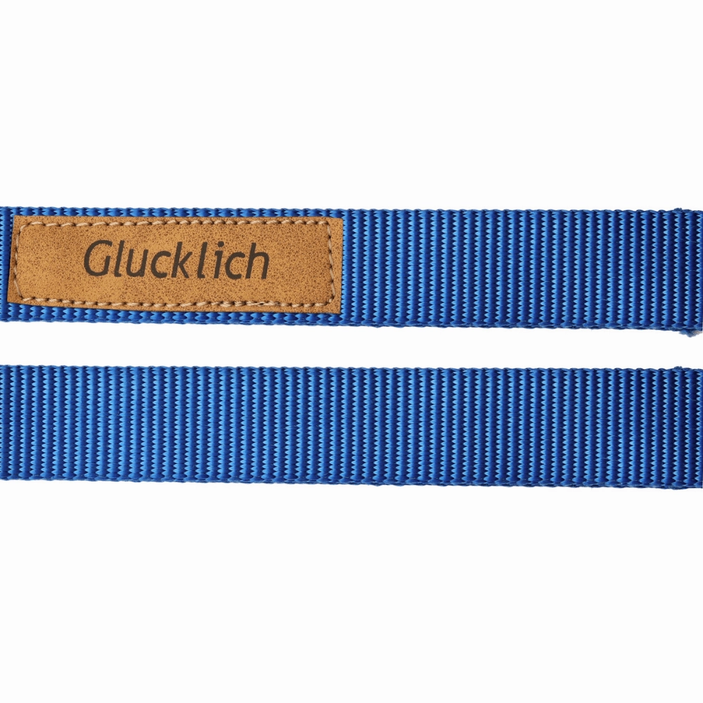 Glucklich Heavy Duty Printed Leash for Dogs (5ft Royal Blue)