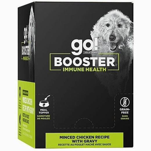 Go! Solutions Booster Immune Health Minced Chicken with Gravy Dog Food Topper