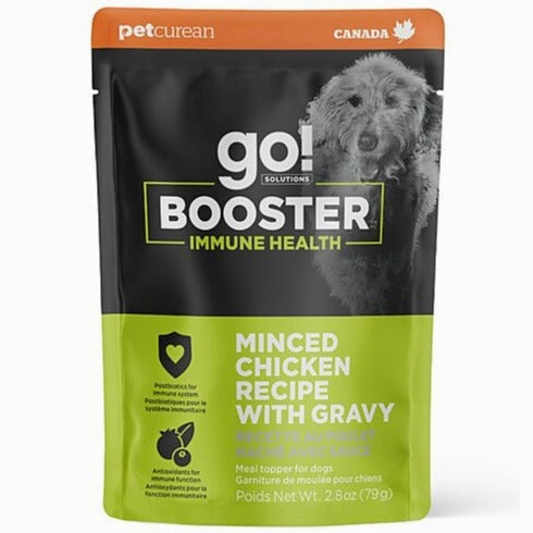 Go! Solutions Booster Immune Health Minced Chicken with Gravy Dog Food Topper