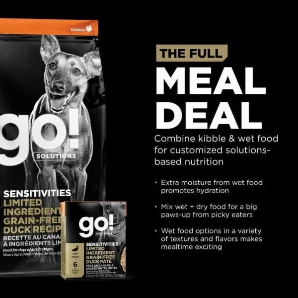 Go! Solutions Sensitivities Limited Ingredient Grain Free Duck Recipe Dry Dog Food