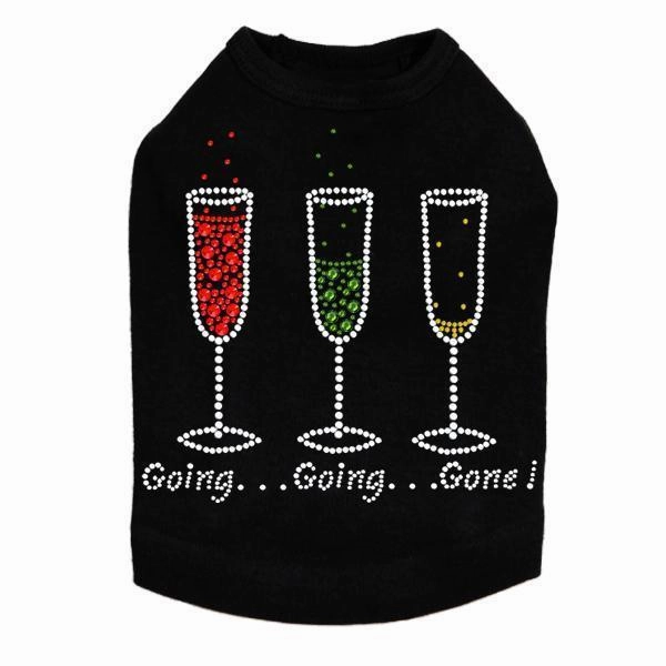 Going, Going, Gone Rhinestone Dog Tank