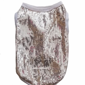 Gold Sequin Dog Tank