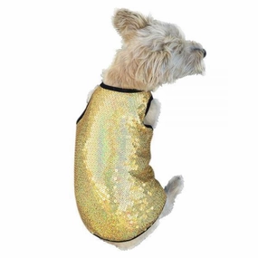 Gold Stardust Dog Tank