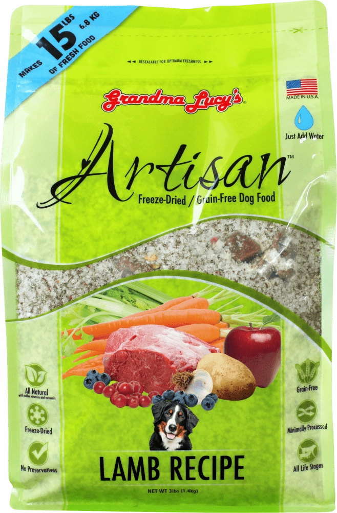 Grandma Lucy's Artisan Grain Free Lamb Freeze Dried Dog Food