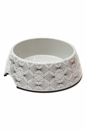 Great and Small Grey Melamine Art Deco Bowl