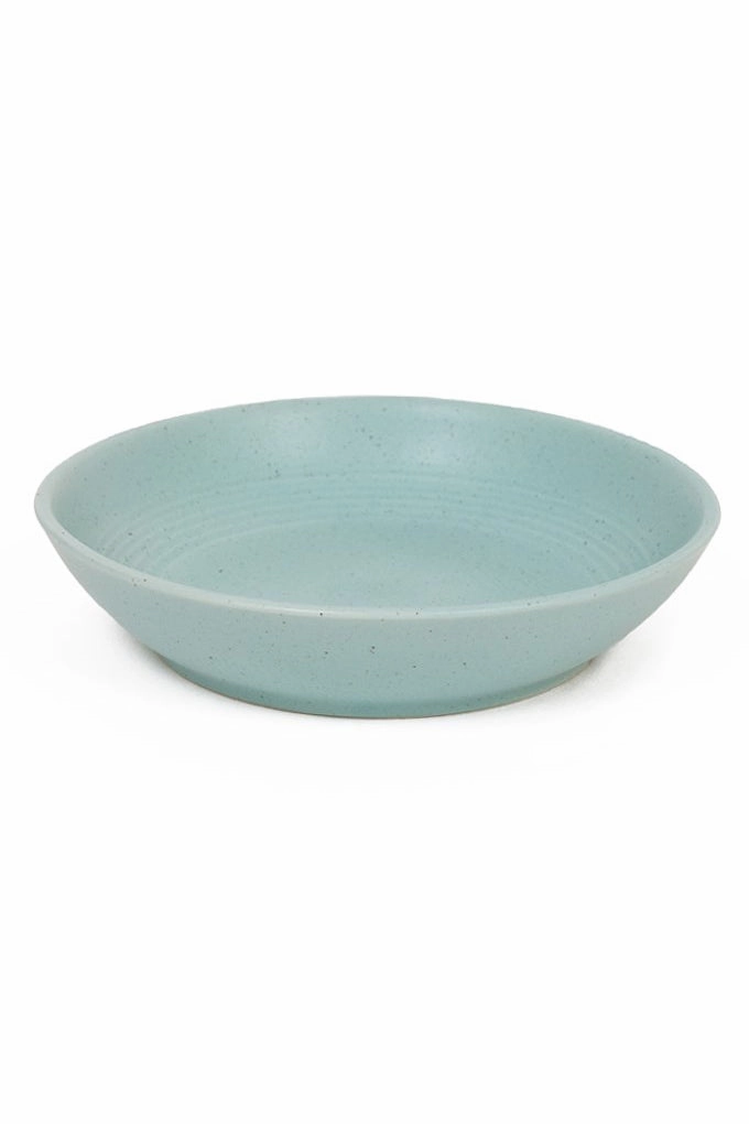 Great and Small Teal Stoneware Dish