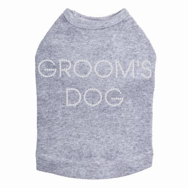 Groom's Dog Rhinestone Dog Tank