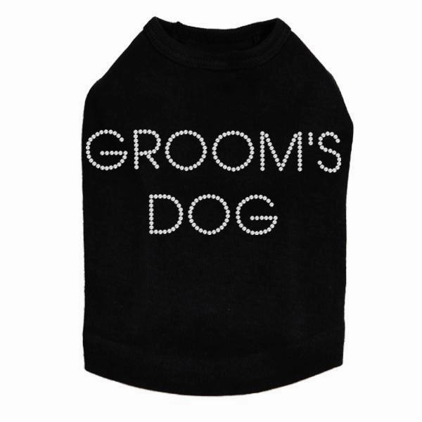 Groom's Dog Rhinestone Dog Tank