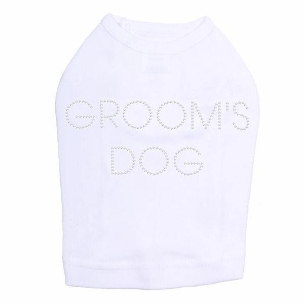 Groom's Dog Rhinestone Dog Tank