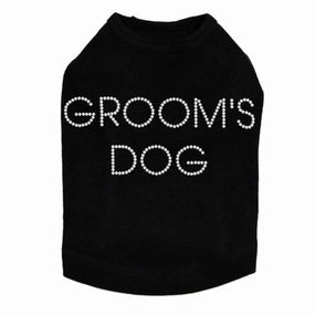 Groom's Dog Rhinestone Dog Tank