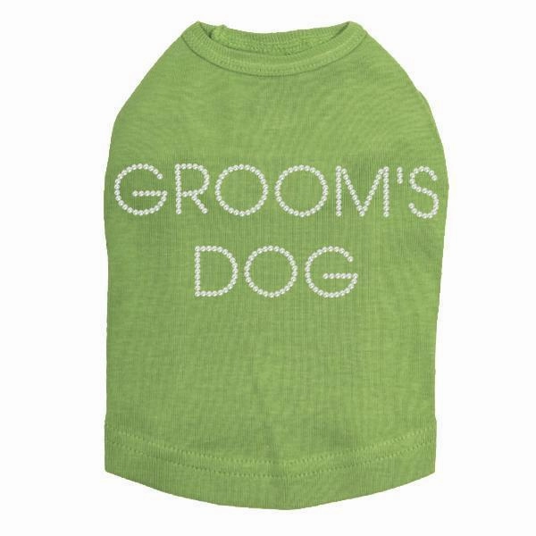 Groom's Dog Rhinestone Dog Tank