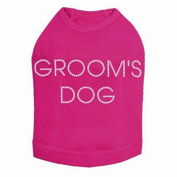 Groom's Dog Rhinestone Dog Tank