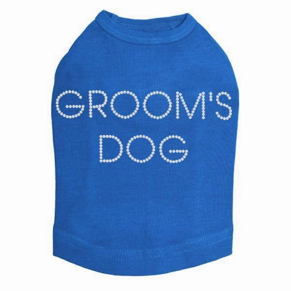 Groom's Dog Rhinestone Dog Tank