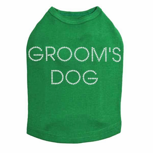 Groom's Dog Rhinestone Dog Tank