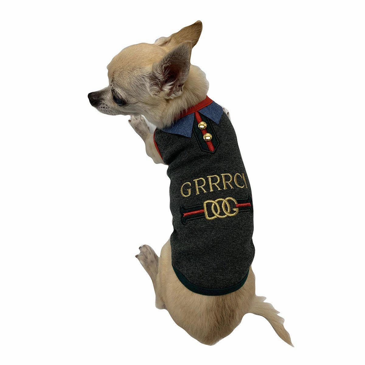 GRRRCI Classic Dog Tank Vintage Black XXS