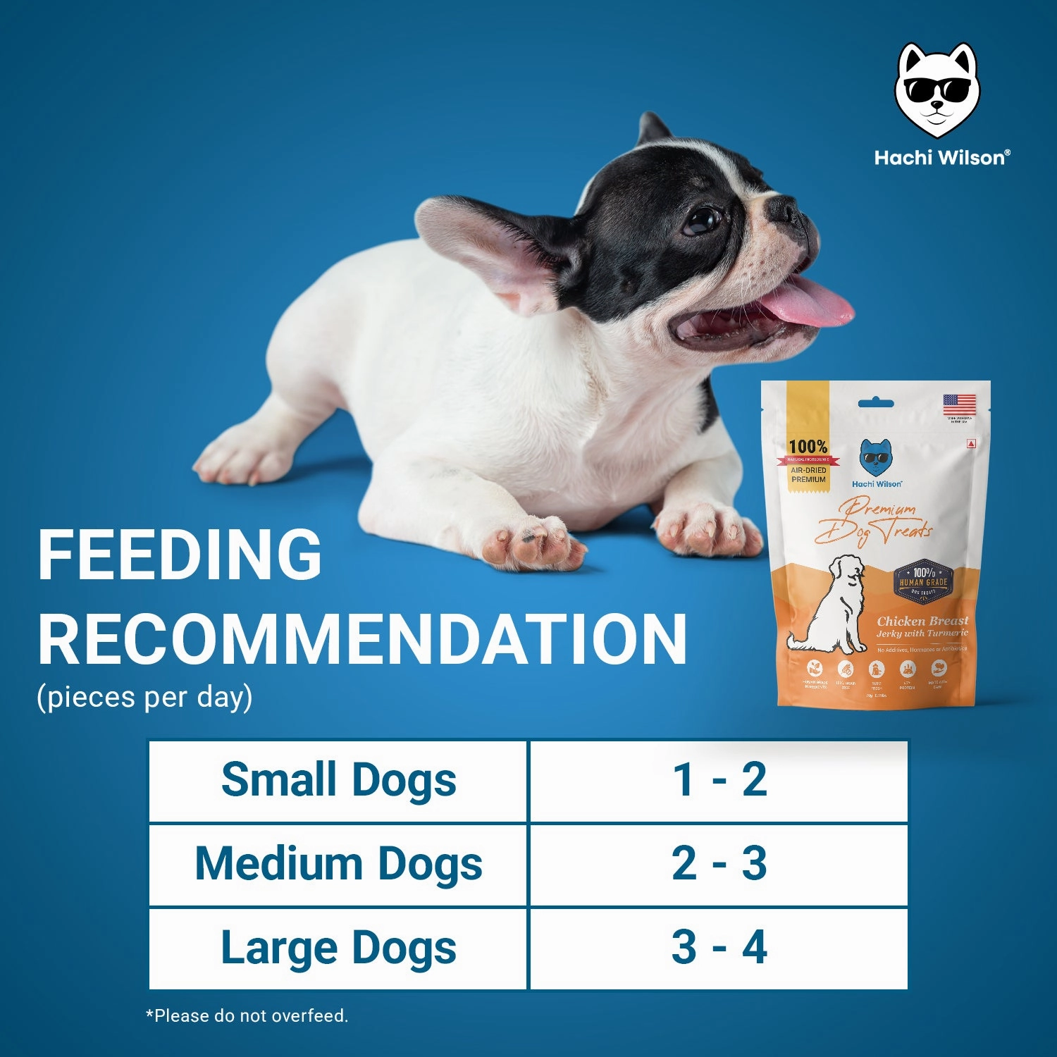 Hachi Wilson Premium Chicken Breast with Turmeric Jerky Dog Treat