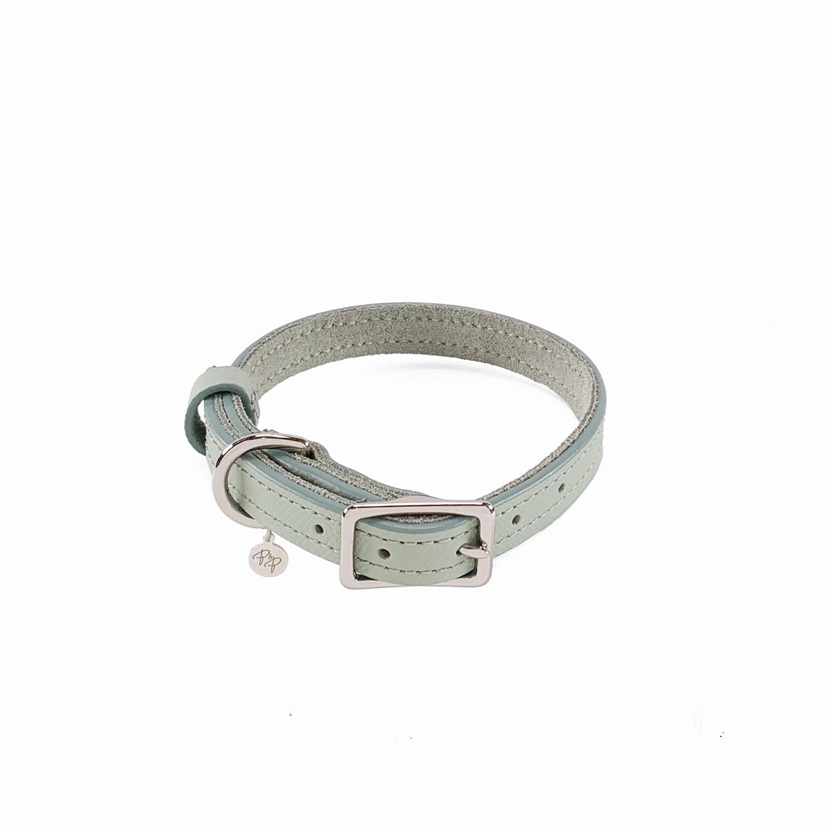 Hadley Classic Leather Dog Collar Desert Sage