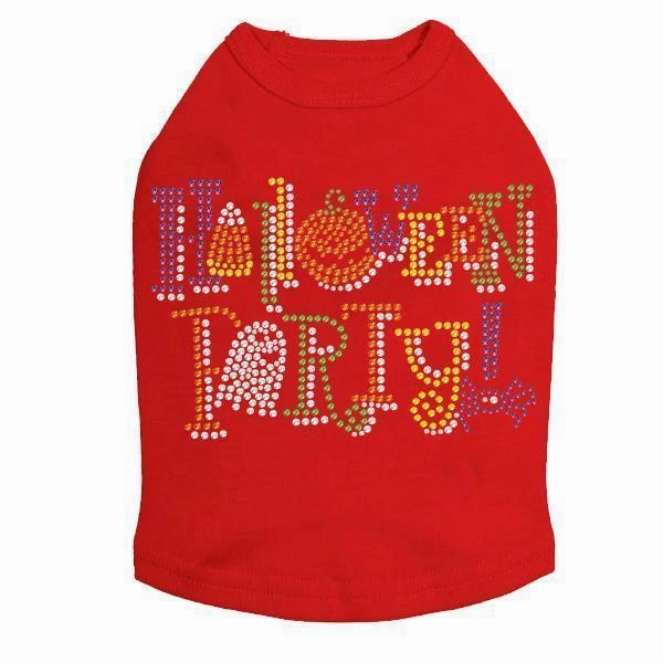 Halloween Party Rhinestone Dog Tank