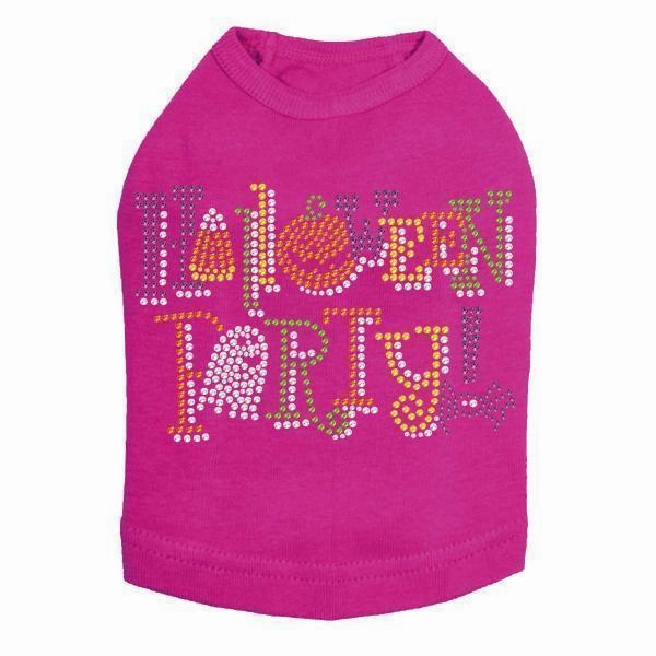 Halloween Party Rhinestone Dog Tank