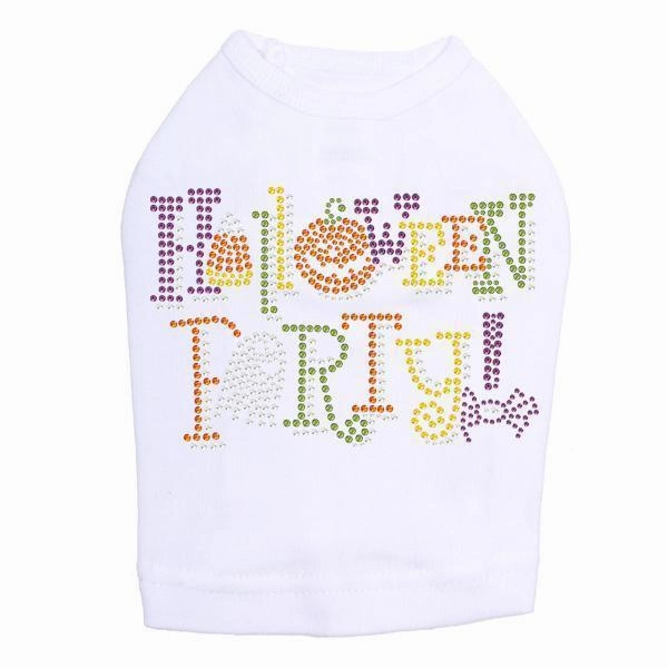 Halloween Party Rhinestone Dog Tank