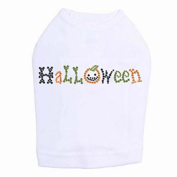Halloween Rhinestone Dog Tank