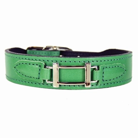 Hamilton Collection Dog Collar Emerald/Nickel