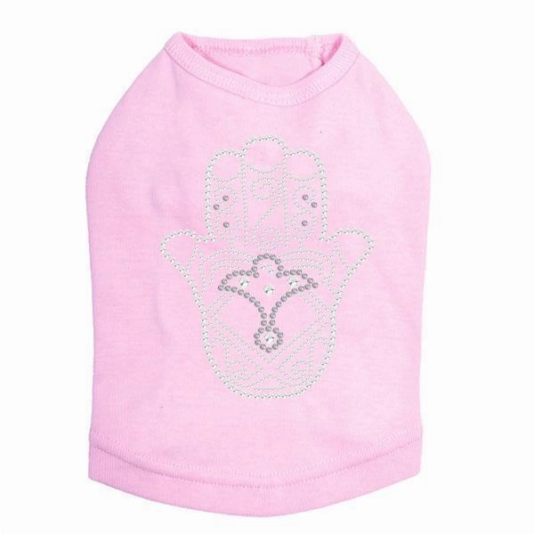 Hamsa Rhinestone Dog Tank