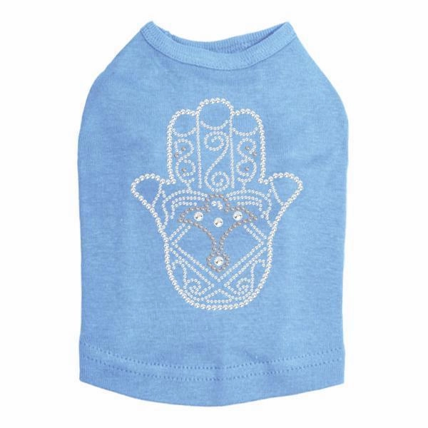 Hamsa Rhinestone Dog Tank