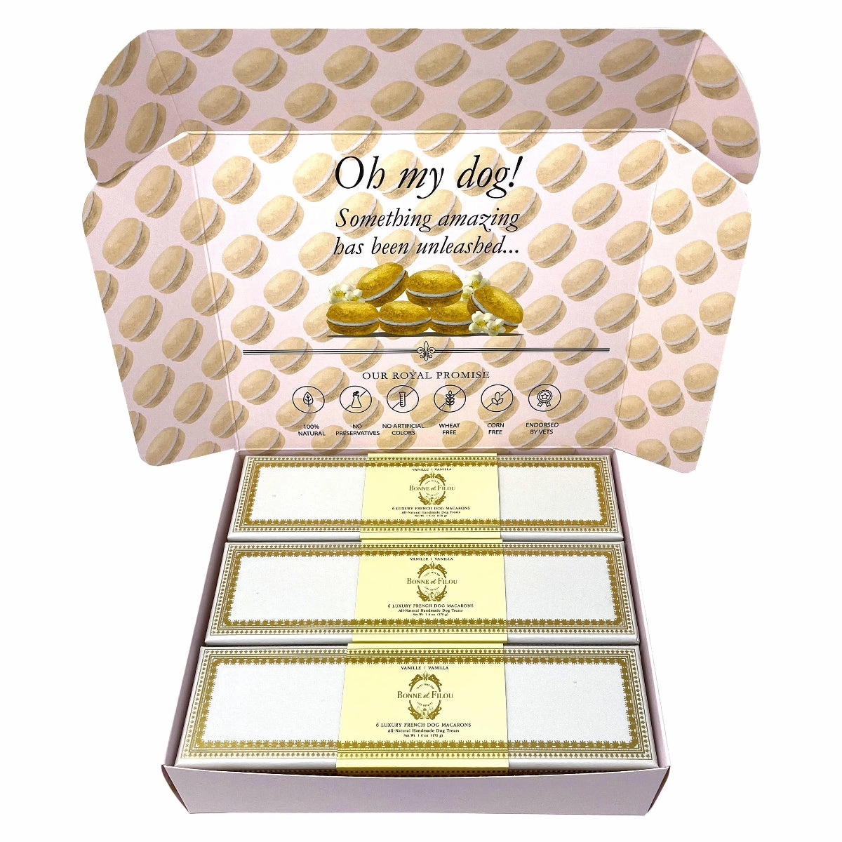 Handmade Macarons Combo Boxed Dog Treats