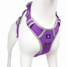 Hank 3M Reflective Harness for Puller Dogs (Grey/Violet)