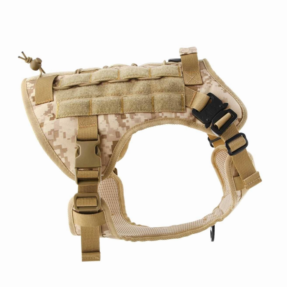 Hank No Pull Strong Front Metal Buckle Harness for Dogs (Military Brown)