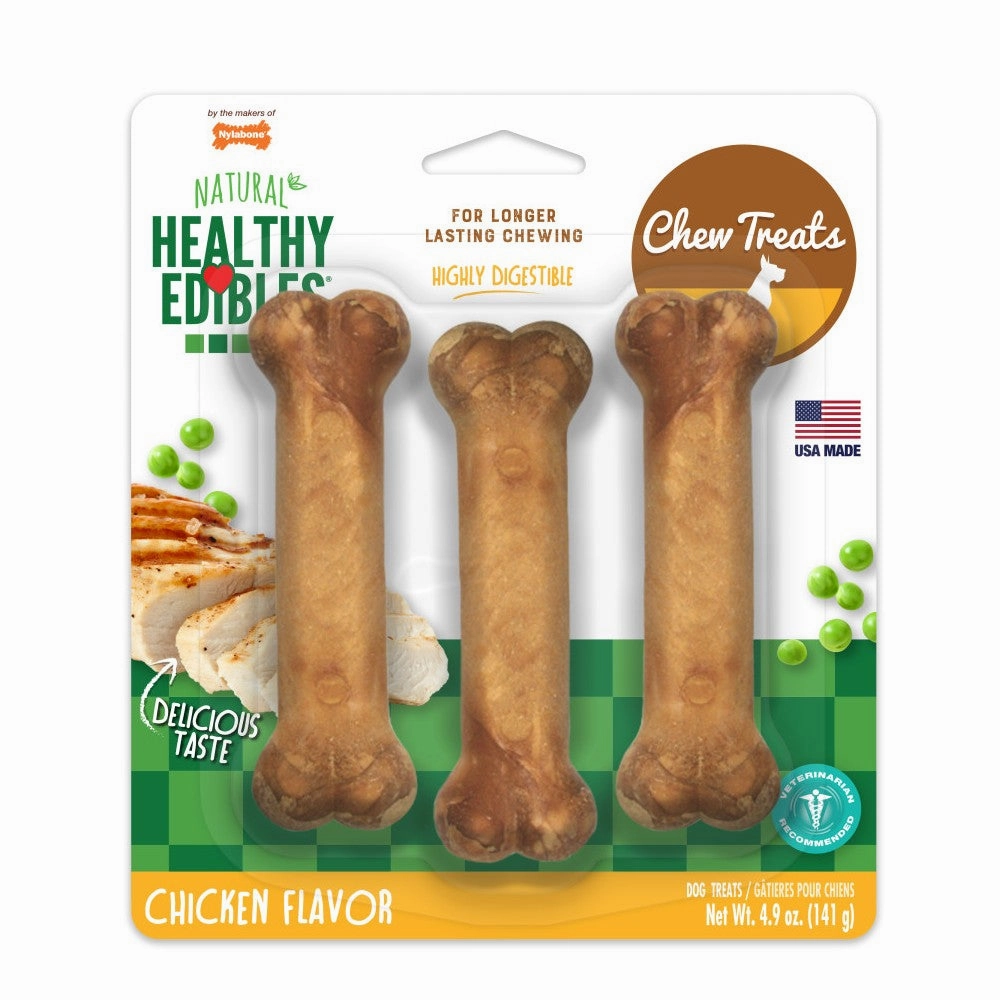 Healthy Edibles Chicken Flavor Dog Dental Chews