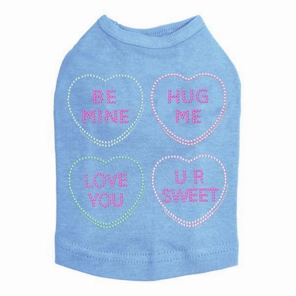 Heart Candy Rhinestone Dog Tank