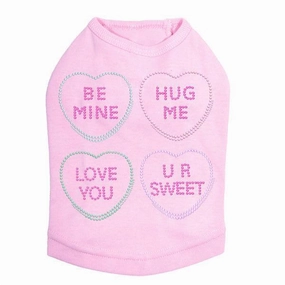 Heart Candy Rhinestone Dog Tank