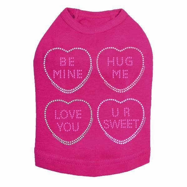 Heart Candy Rhinestone Dog Tank