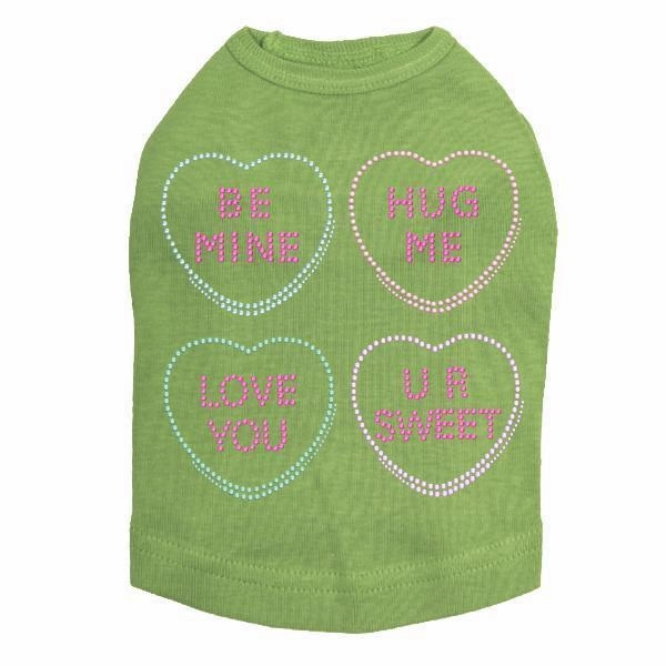 Heart Candy Rhinestone Dog Tank