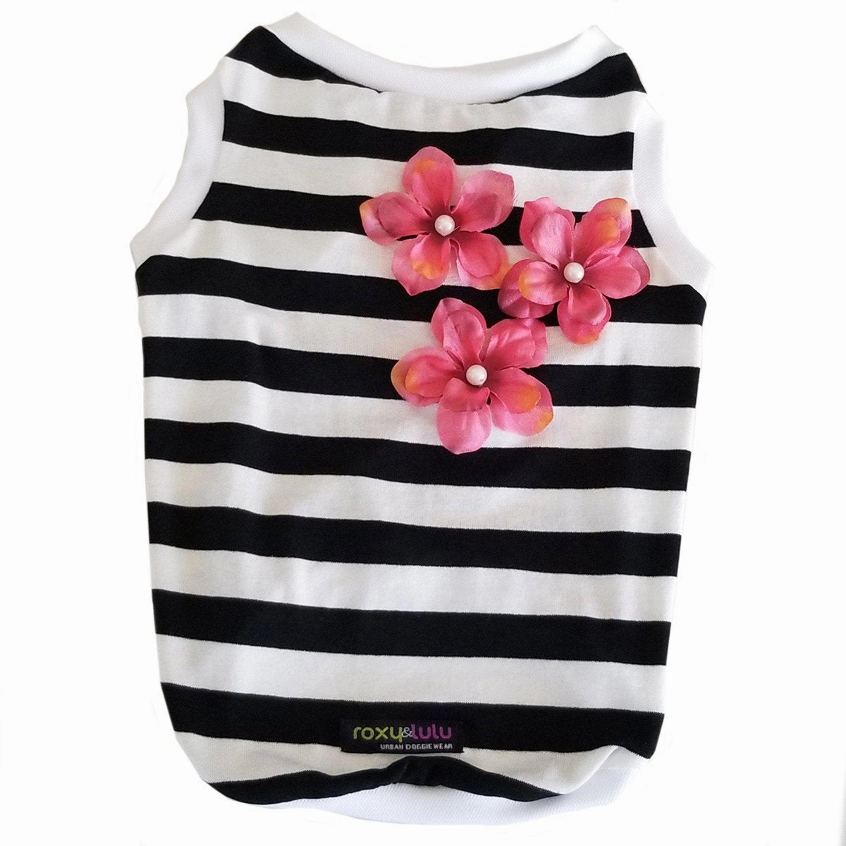 Hibiscus Stripe Dog Tank