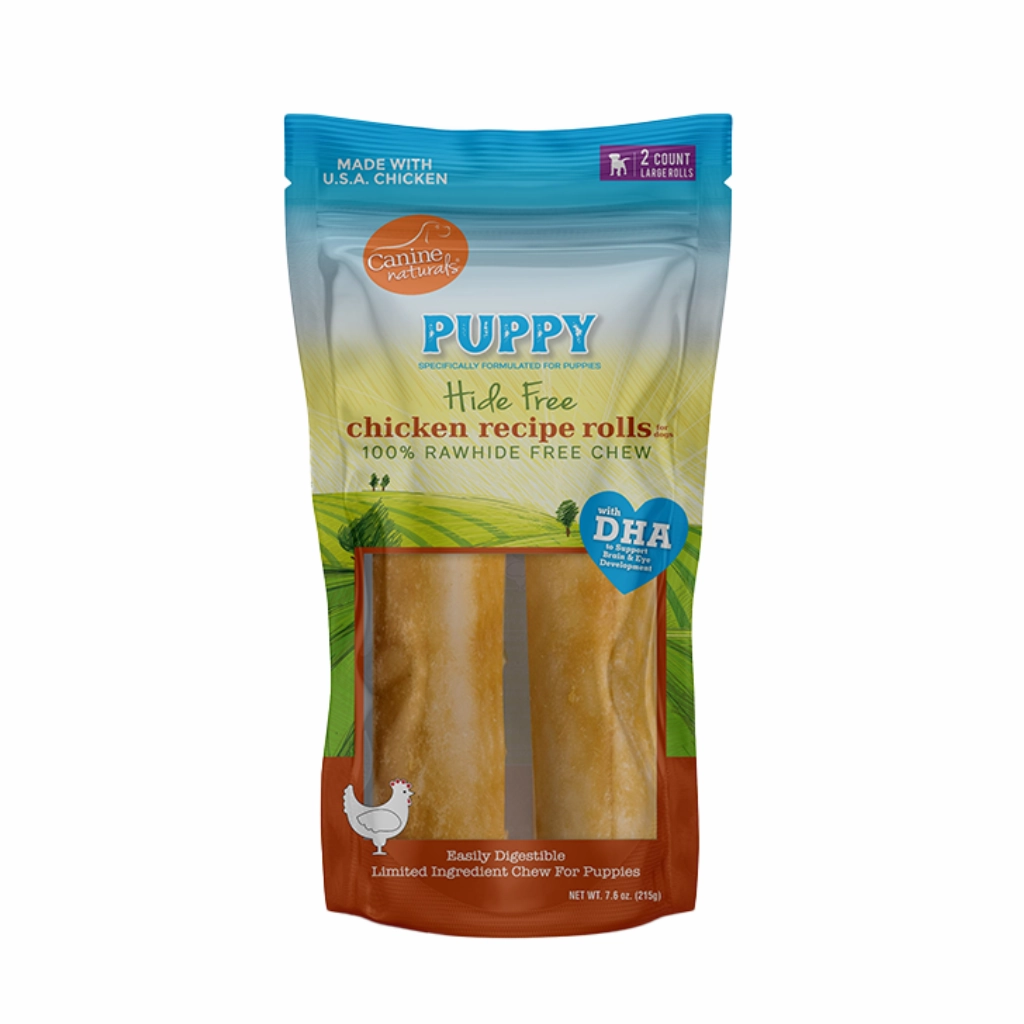 Hide-Free Puppy Chicken Rolls