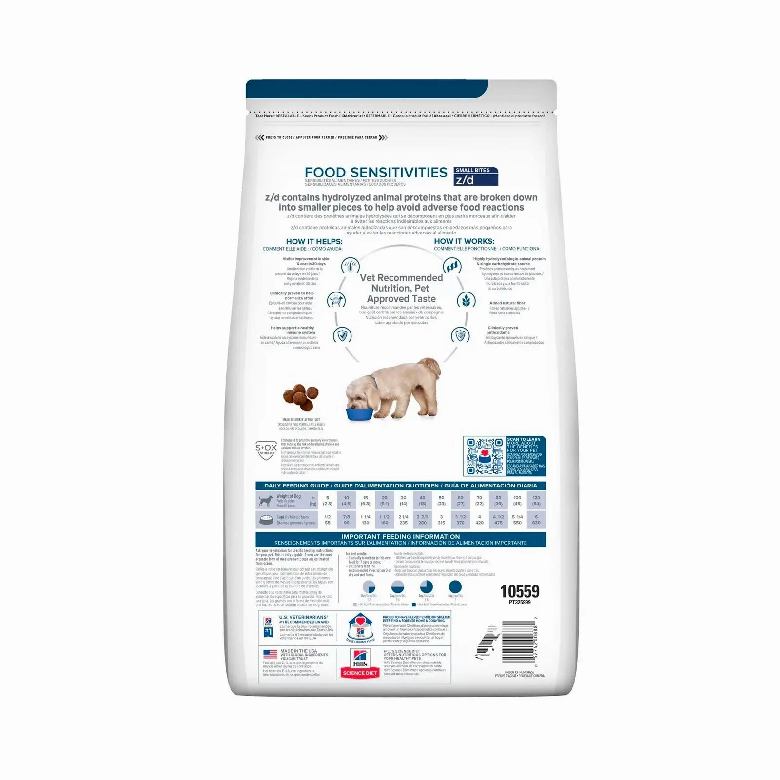 Hill's Prescription Diet - z/d Canine Small Bites 1.5kg