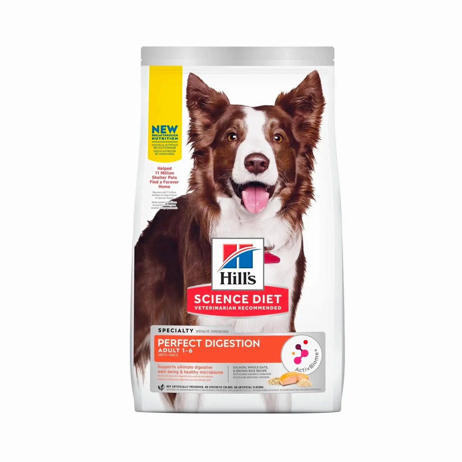 Hill's Science Diet (Specialty) - Perfect Digestion Canine Adult 1  Salmon, Whole Oats, and Brown Rice 3.5lbs