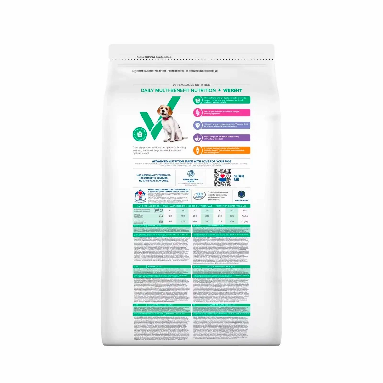 Hill's VetEssentials Diet - Canine Neutered Adult "Medium" 10kg