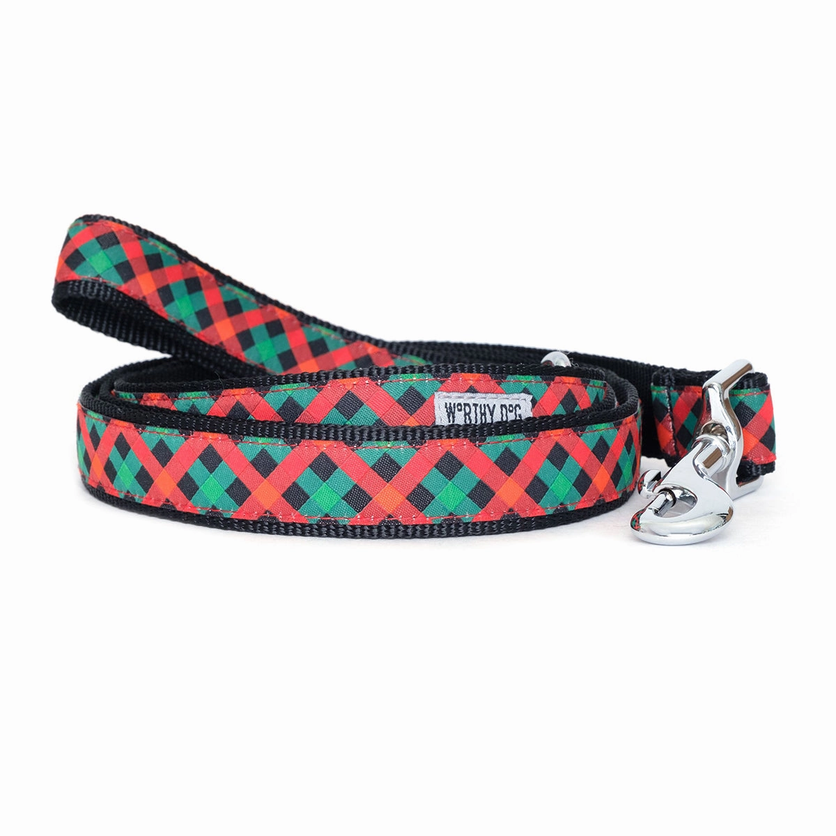 Holiday Check Dog Collar