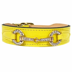 Holiday Collection Dog Collar Canary Yellow