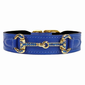 Horse And Hound Collection Dog Collar Cobalt Blue